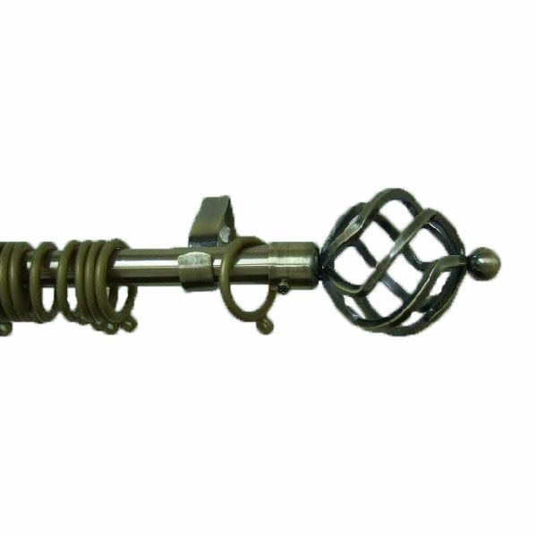 伸縮　アイアンカーテンレール　1.1～2.0m　CAP001　シングルのサムネイル画像