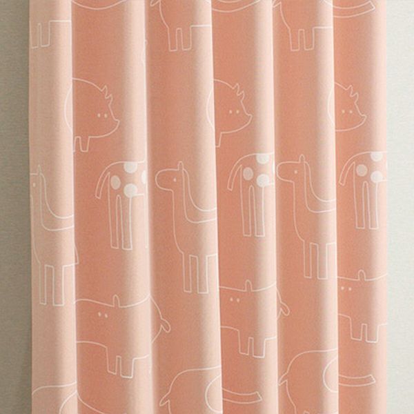 北欧デザインオーダーカーテンのAD1151（ズー）ピンク