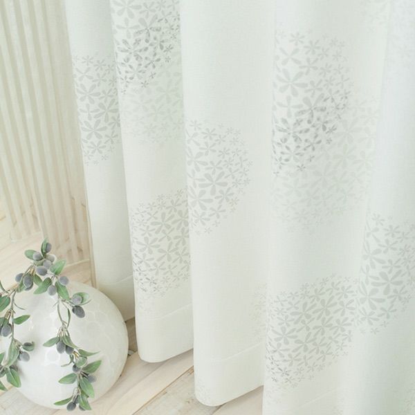 北欧デザインオーダーカーテンのAD1143（シオン）アイボリー