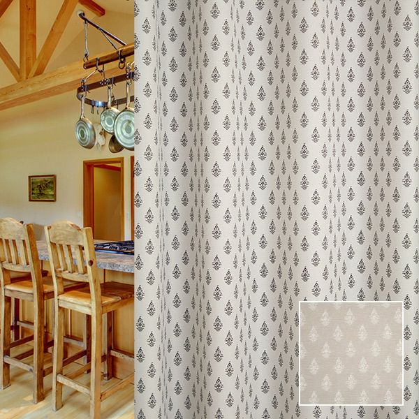 北欧デザインオーダーカーテンのAD1125（サコ）ベージュ