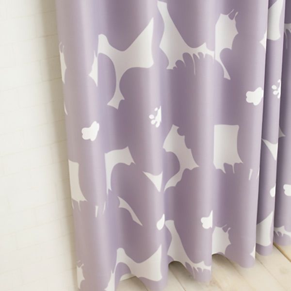 北欧デザインオーダーカーテンのAD1193（ミーナ）パープル