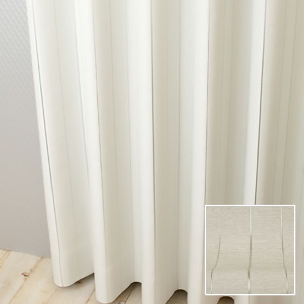 北欧デザインオーダーカーテンのAD1229（ローマン）ベージュ