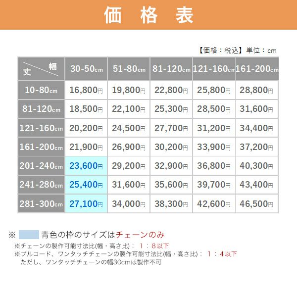コルトシークル遮光タイプ TOSOロールスクリーンの価格表