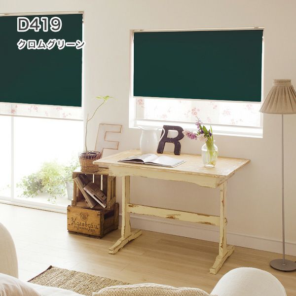 遮光1級・防炎・遮熱ロールスクリーンのD419