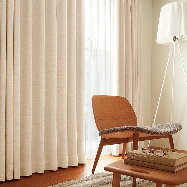 オーダーカーテン 「BE6059」 ドット柄 ナチュラルのサムネイル画像