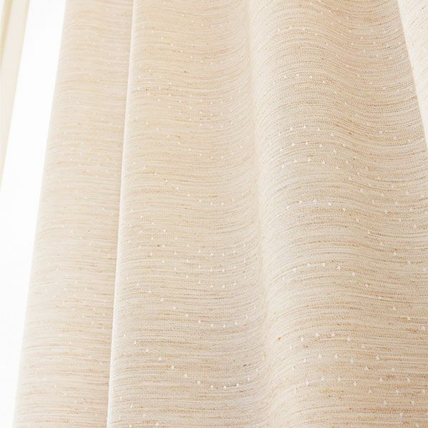 オーダーカーテン 「BE6059」 ドット柄 ナチュラルのイメージ画像