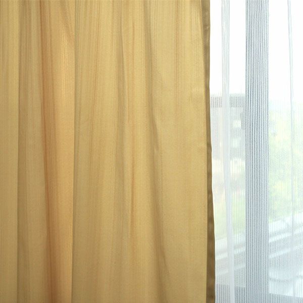 既製カーテン 4枚セット レース 無地 ストライプ ウォッシャブル 【ネイル】 幅100cmx丈135cm 4枚組のサムネイル画像
