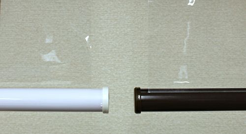 【飛沫対策】ロールスクリーンよりお手軽な透明タペストリー【防炎】/塩化ビニール素材で飛沫感染対策・予防のウエイトバーの色