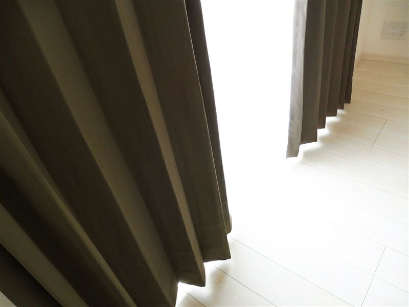 既製 カーテン レースセット　「ビビットBR」　遮光　幅100cmｘ丈190cm(4枚入り)のイメージ画像02
