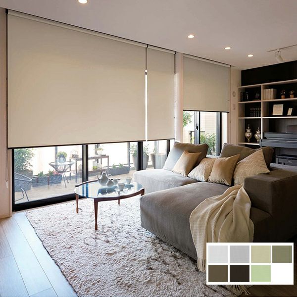 幅広の遮光・洗える防炎ロールスクリーン/ニチベイ プレト遮光のサムネイル画像